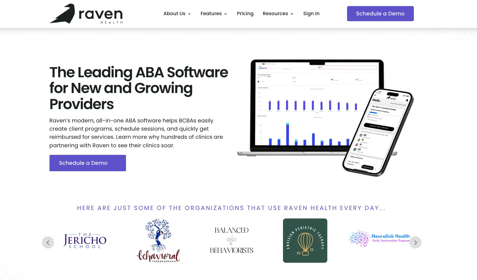 Raven Health website
