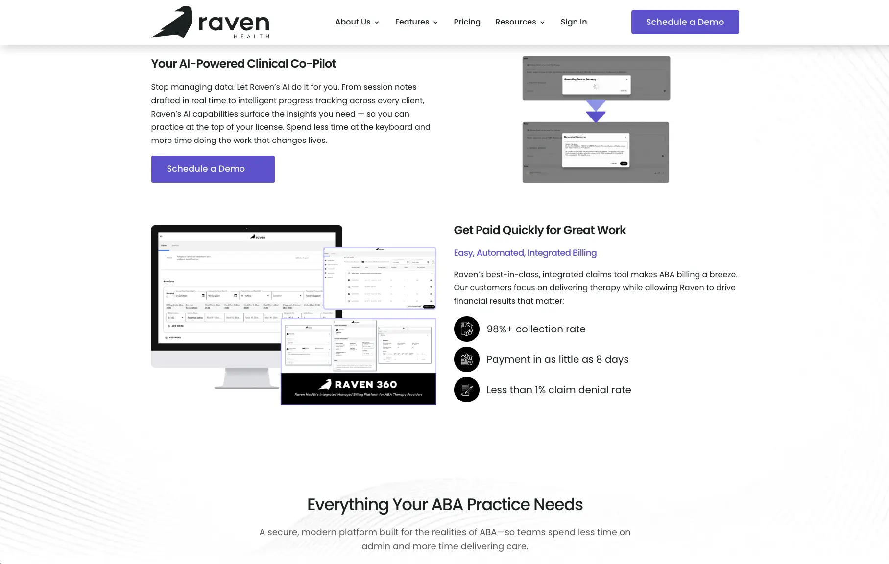 Raven Health website